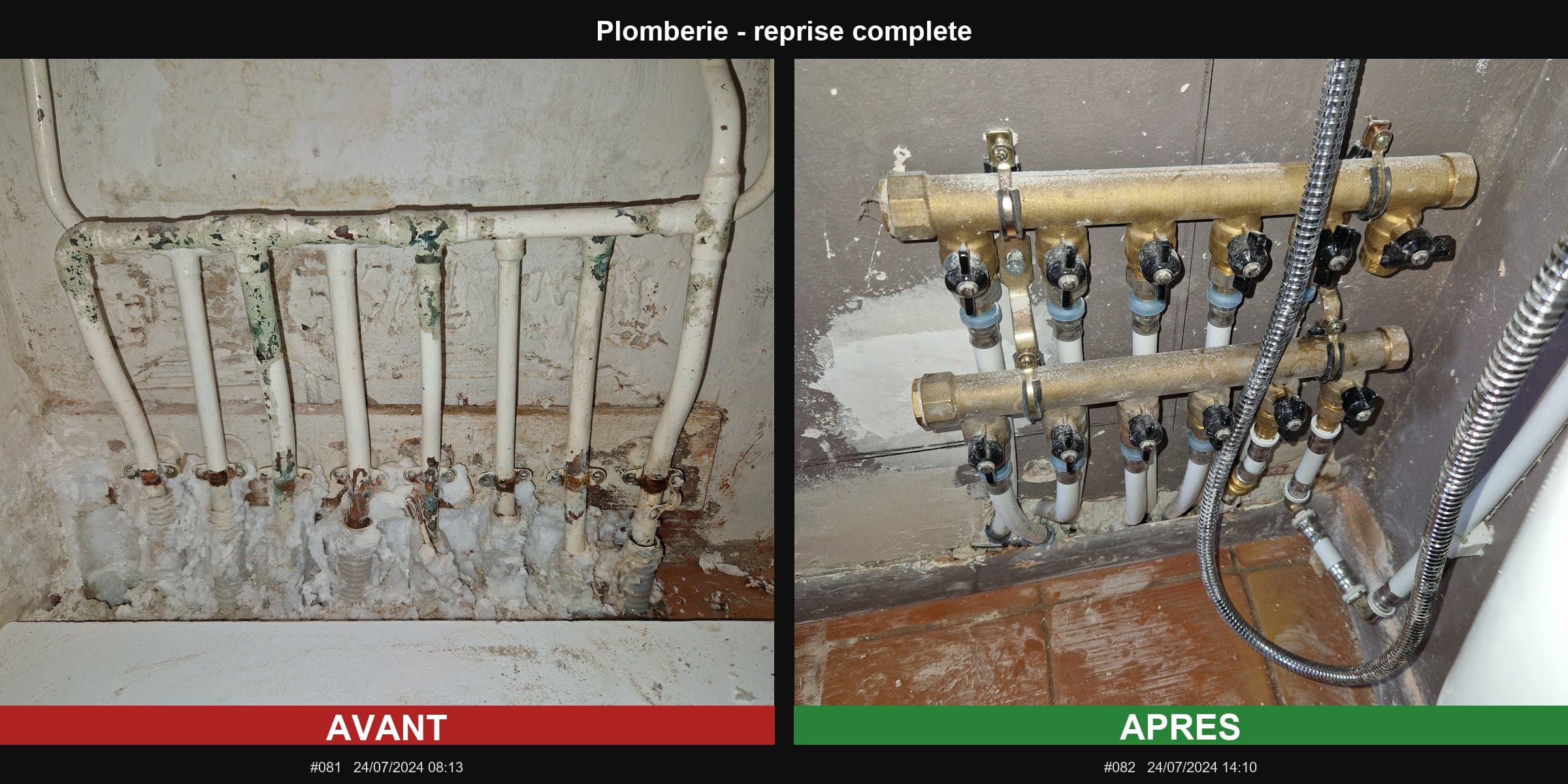 Plomberie — reprise complète