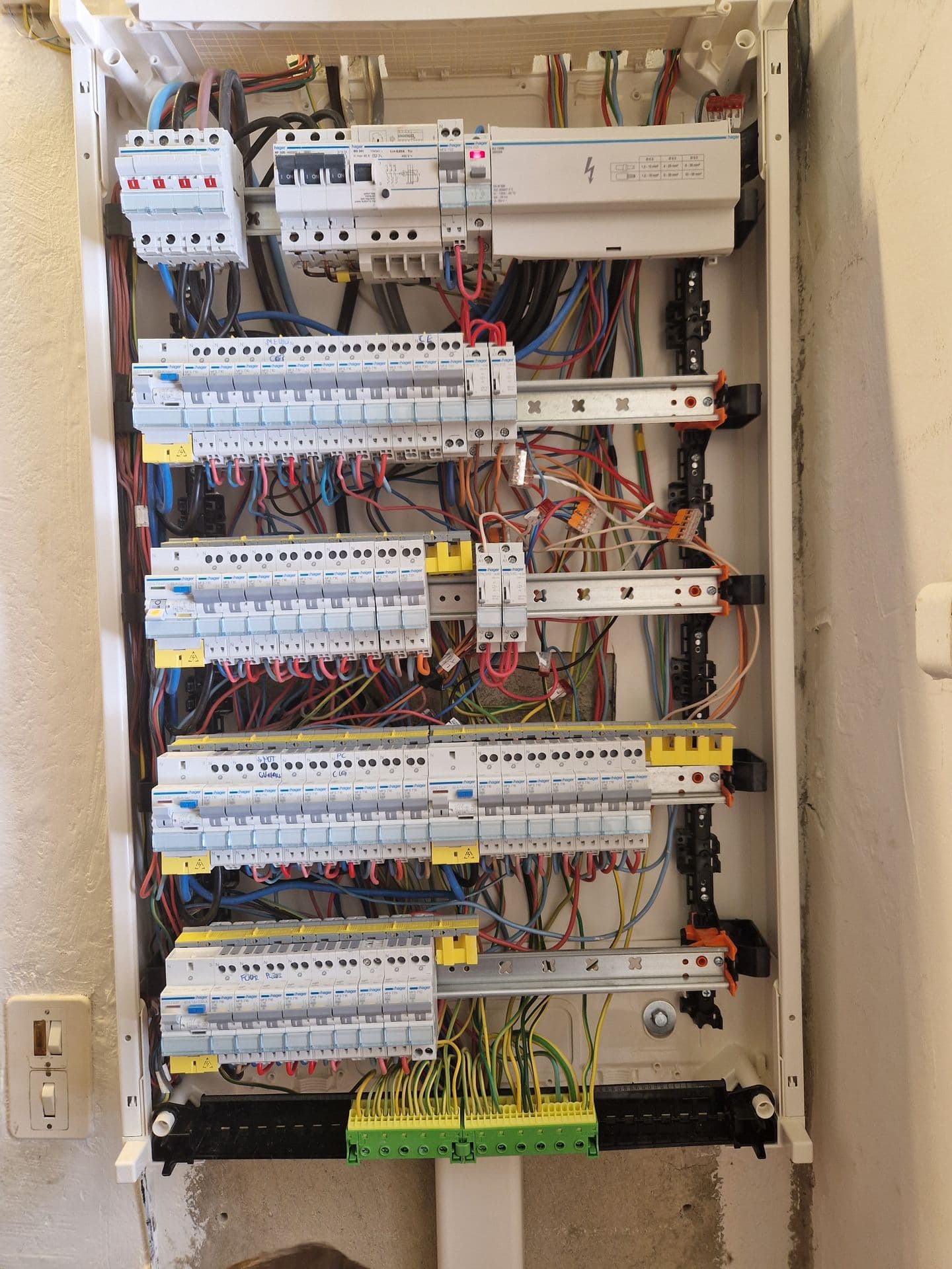 Tableau électrique modulaire — installation AECP