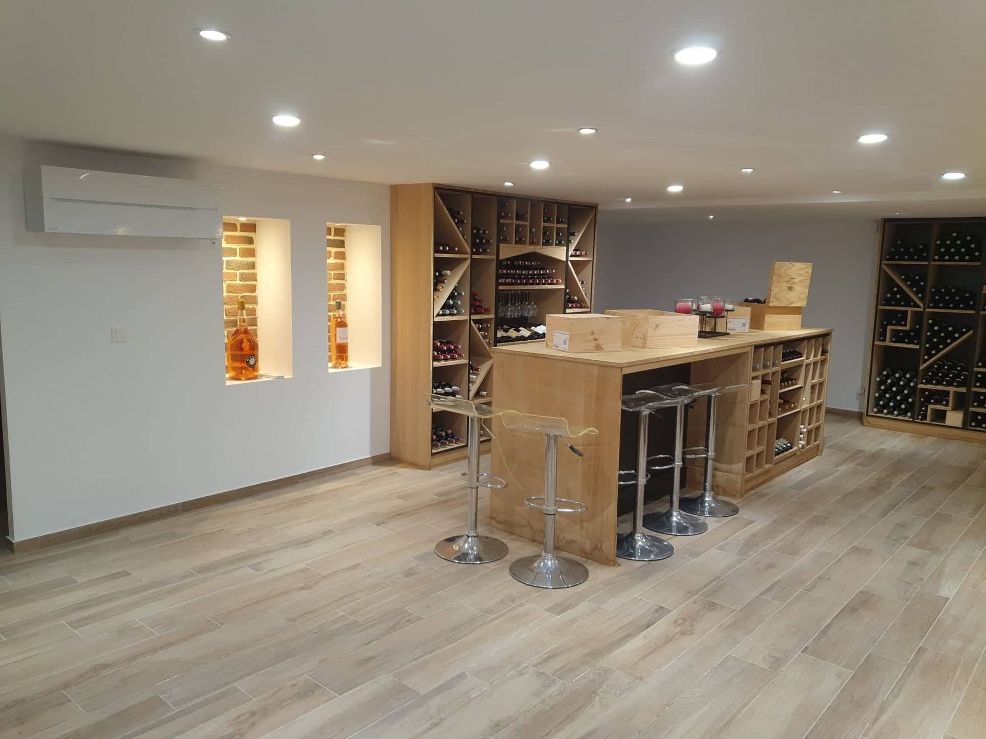 Cuisine moderne — spots encastrés