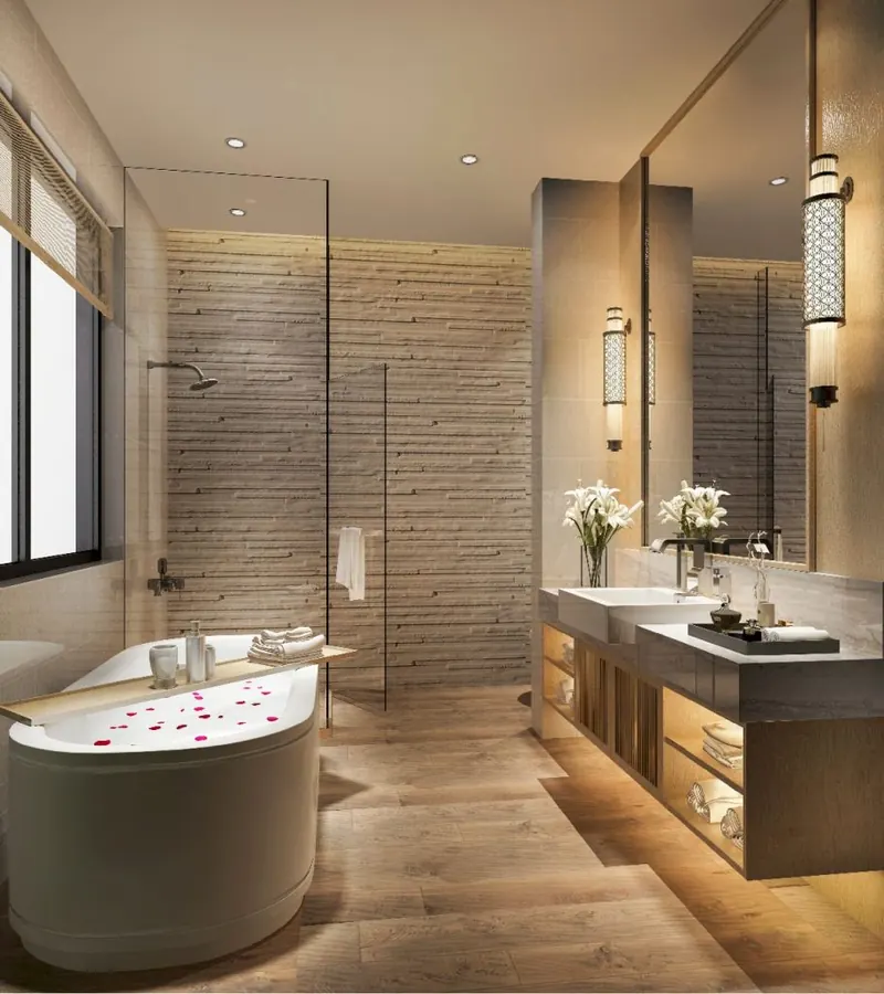 Rénovation salle de bain à Lançon-Provence par AECP — plomberie sanitaire